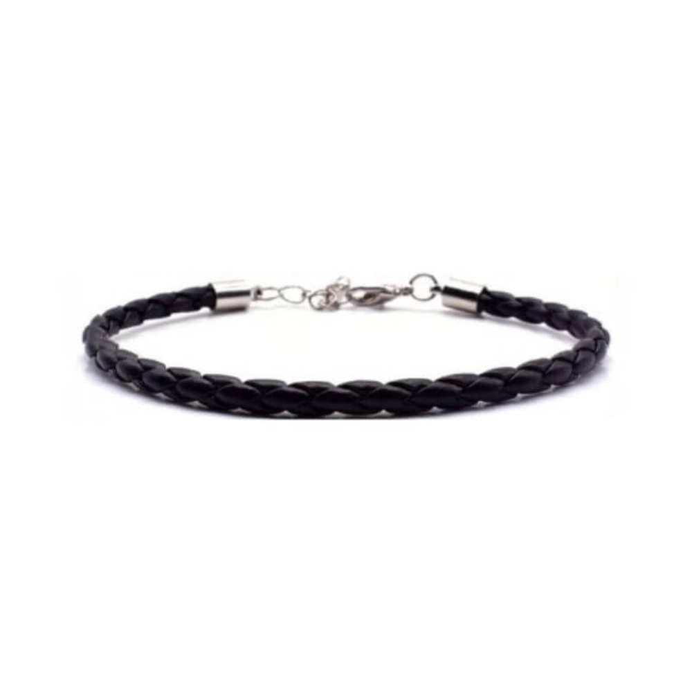 Mens Bracelet Set 3 Piece Beaded Leather Jewelry - Picture 3 of 4